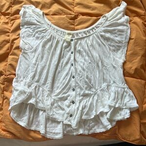 We the free white flowy tank top size XS